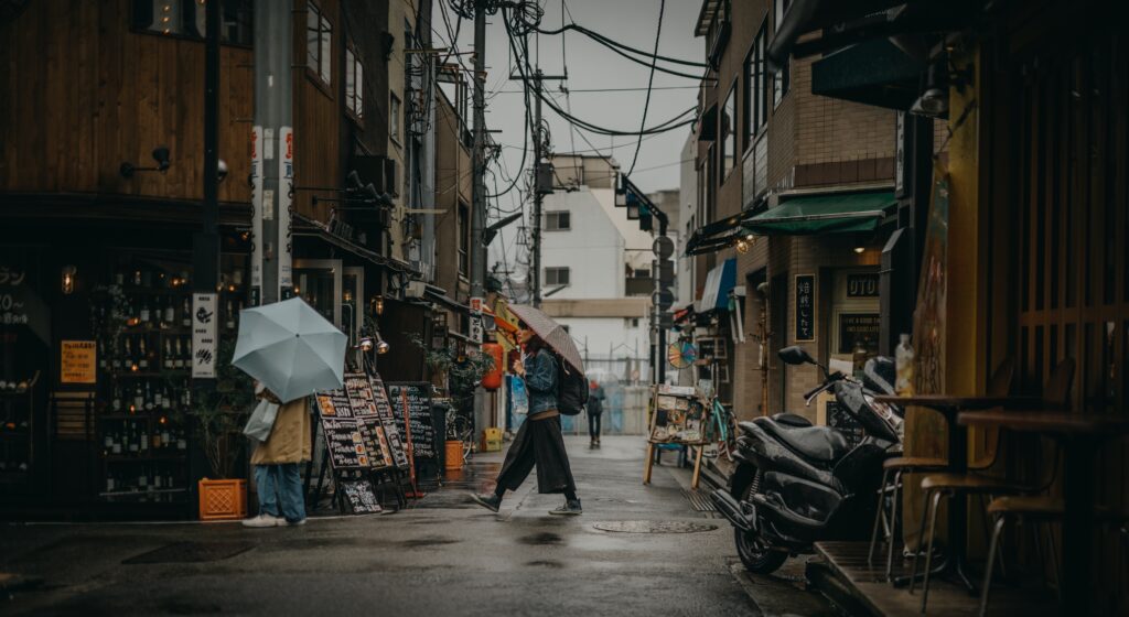 昭和の雰囲気が残るレトロな街並み